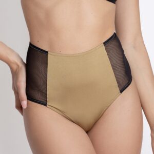Slip vita alta light gold tulle
